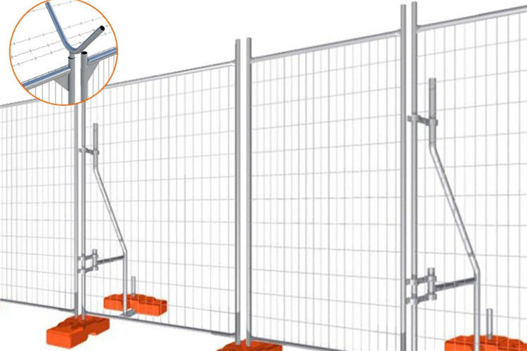 1.8m Temporary Security Fence 50*100mm Welded Site Safety Fence
