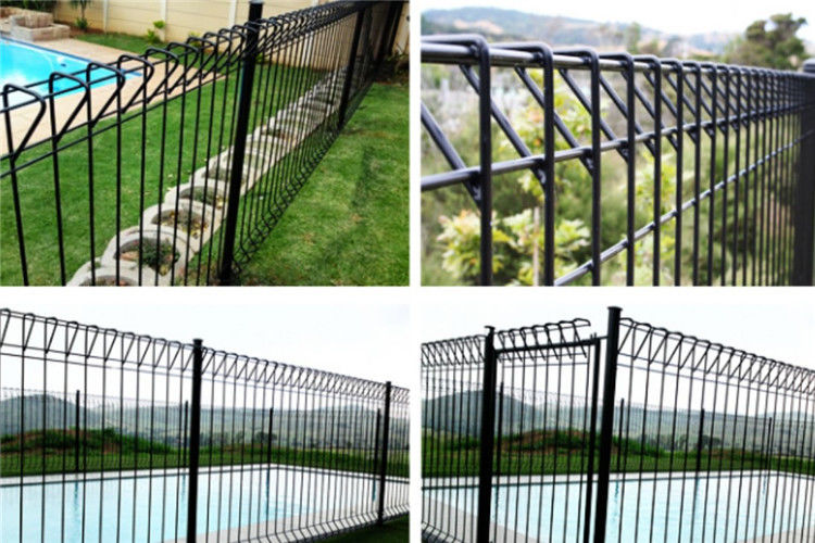 PVC Welded Galvanized Iron Wire Mesh Fence 3D Garden Perimeter Fencing