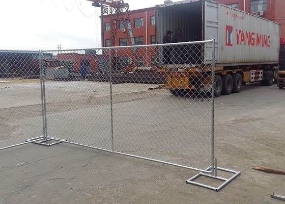6' painéis galvanizados X12 da cerca do elo de corrente para a construção comercial